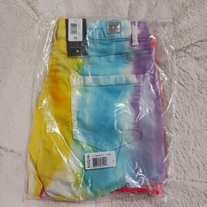 Tie dye rainbow shorts